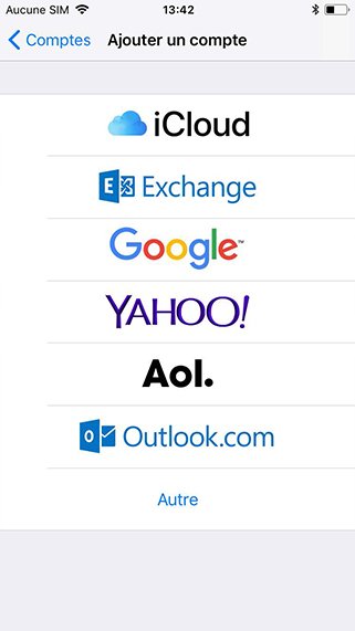 Configuration compte exchange sur iPhone 38