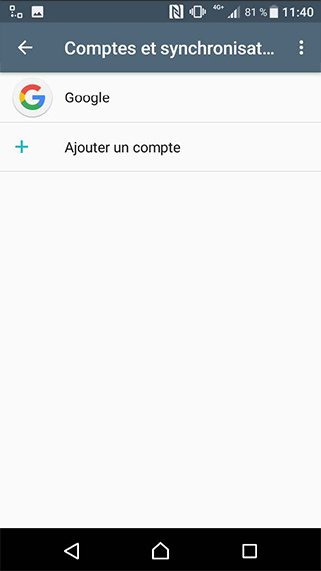 Configuration compte exchange sur Android 18