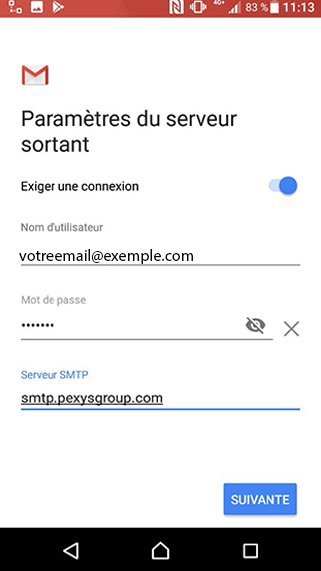 Configuration compte Exchange POP/SMTP sur Android 33