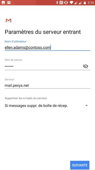 Configurer un compte POP/SMTP sur Android 5