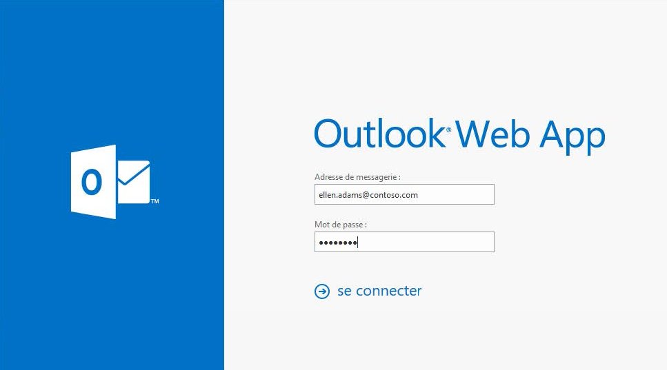 Accéder à votre compte Exchange à partir d'Outlook web access