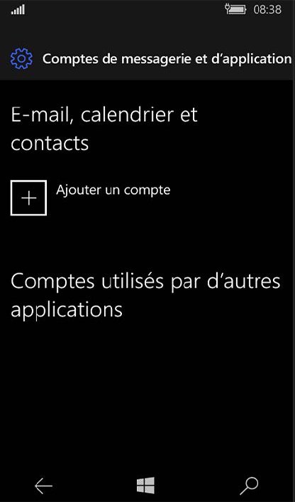 Configuration compte Exchange sur Windows Phone 3